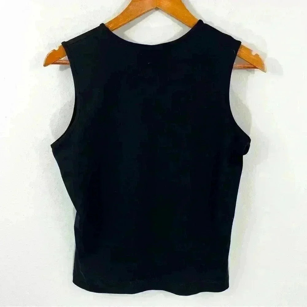 Mossimo black sleeveless stretchy top - Picture 2 of 2